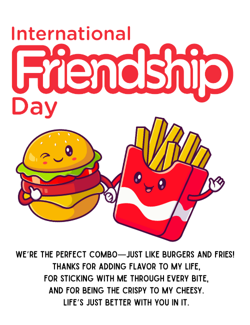 Burger & Fries – Perfect Combo Card