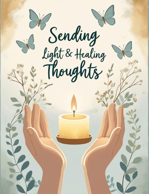 Healing Light Sympathy Card
