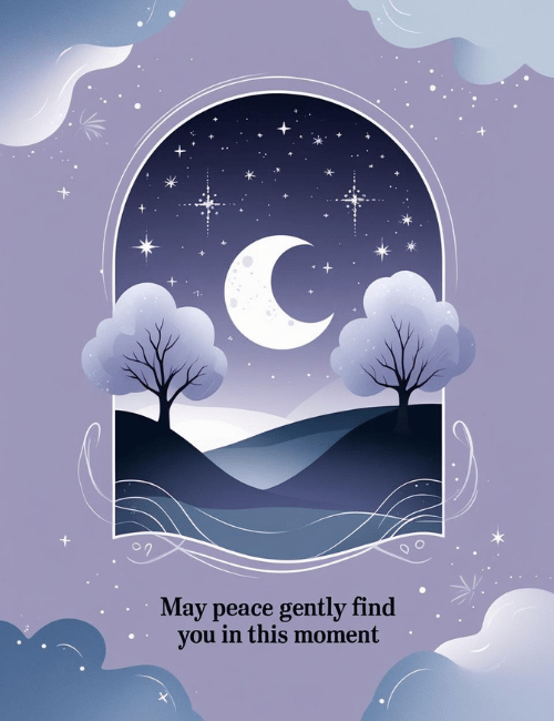 Peaceful Night Sky Sympathy Card