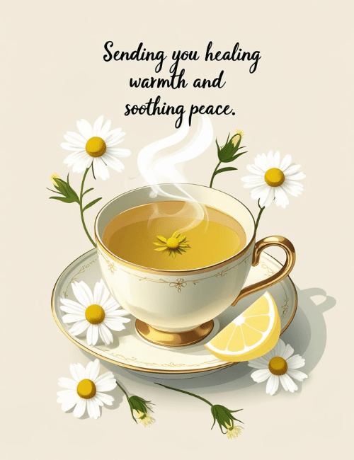Soothing Peace and Warmth Sympathy Card